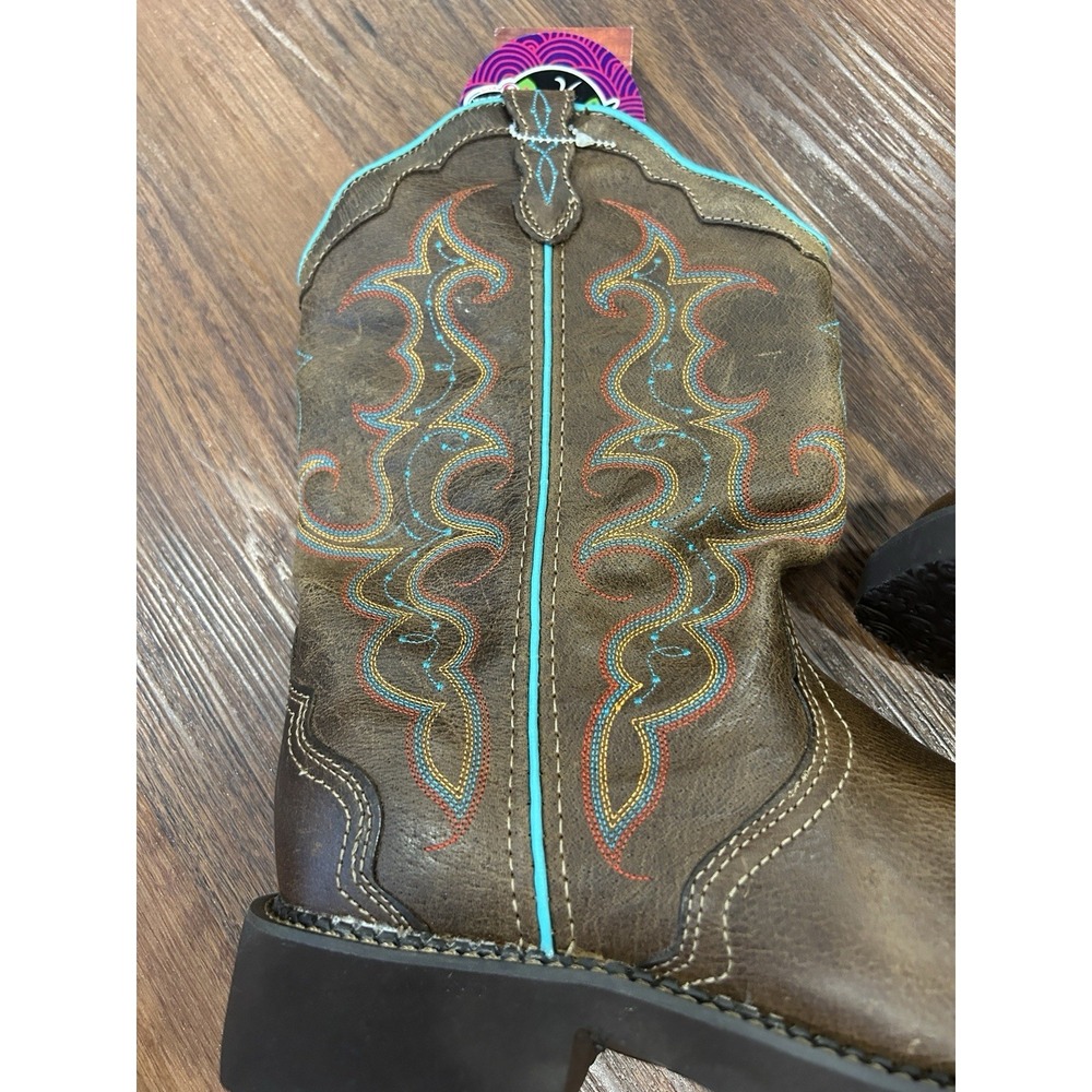Justin Raya‎ Women's 12" Size 11 B Gypsy J-Flex Comfort Square Toe Western Boots - Picture 9 of 16